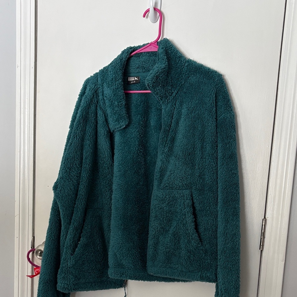 Eddie Bauer Teal Teddy Jacket
